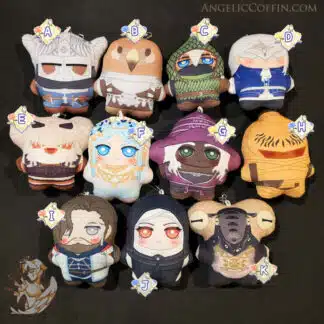Elden Ring Nightreign plush keychain bag charms (Wylder, Guardian, Ironeye, Duchess, Raider, Revenant, Recluse, Executor, Scholar, Undertaker, Libra)